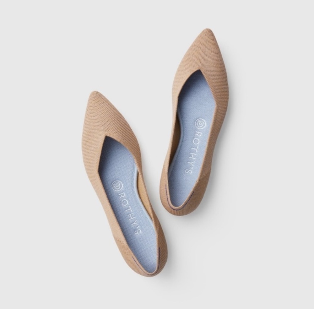 Rothy’s Wool The Point Flats Limited Edition Camel